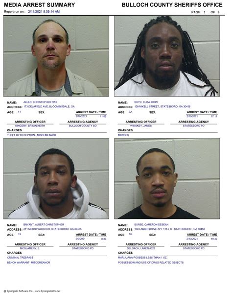 Citizens are expressing concern over the recent bulloch county bookings list 5