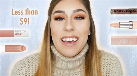 5 BEST DRUGSTORE NUDE LIPSTICKS YouTube