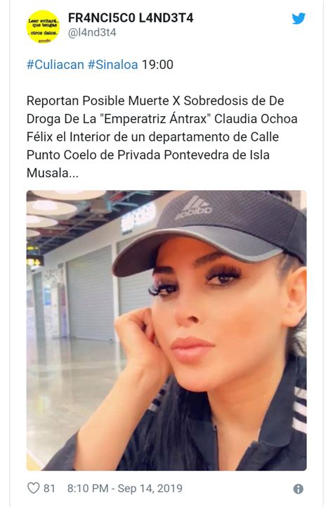 Claudia Felix Ochoa Accidente