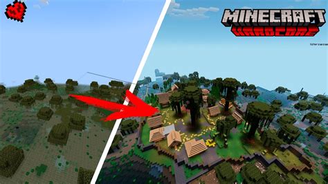 Я ПОСТРОИЛ БОЛОТНУЮ ДЕРЕВНЮ ЖИТЕЛЕЙ в МАЙНКРАФТ ХАРДКОРЕ #minecraft ...