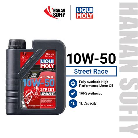 LIQUI MOLY MOTORBIKE 4T SYNTH 10W-50 STREET RACE (1L) | Shopee Philippines