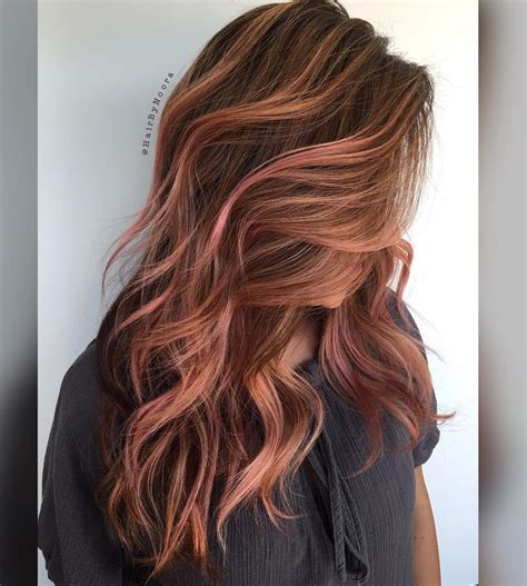 Hairstyles Beauty Balayage Hair Rose Brown And Pink Hair Balayage