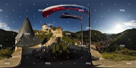 360 view of Czech republic Karlštejn Castle Well Tower Alamy