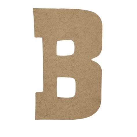 Wooden Letter Unfinished Rustler Font Craft Cutout