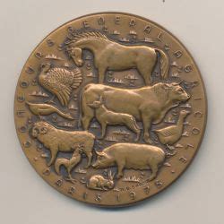 Médaille Concours général agricole Paris 1975 bronze Monnaies