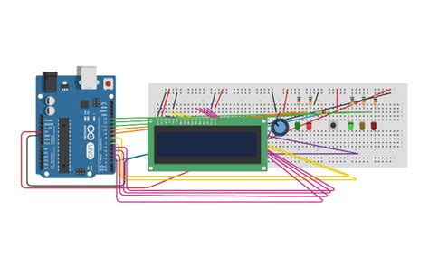 Circuit Design Traffic Light Enhanced Tinkercad