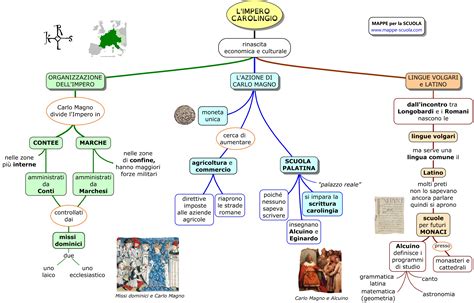 Mappe Per La Scuola Carlo Magno Organizzazione Dell Impero