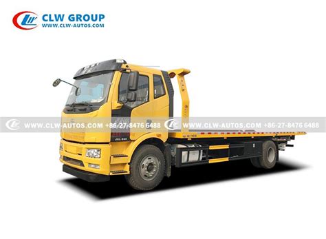 China Faw J L X Tons Tilt Tray Flatbed Tow Truck Manufacturers