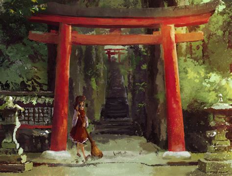 Another day at Hakurei shrine... : r/touhou