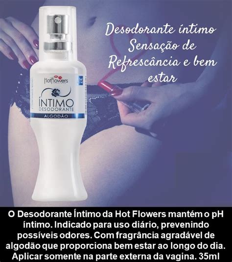 Desodorante Íntimo Algodão Lingerie Feminina Hot Flowers Nunca Usado 54781806 enjoei