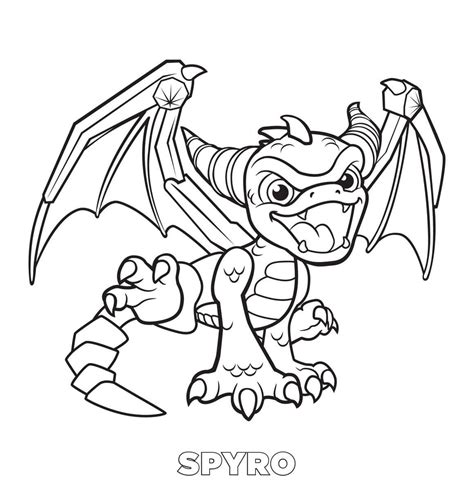 Coloriage Petit Spyro - télécharger et imprimer gratuit sur