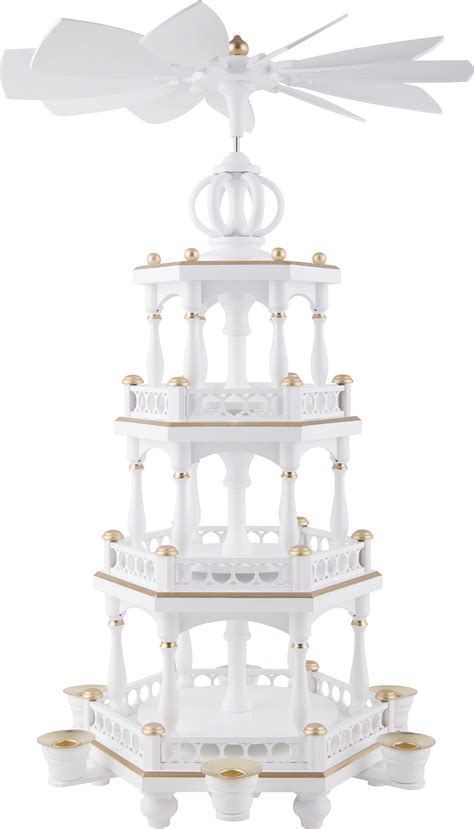 3 Tier Pyramid Without Figurines White Gold 51 Cm20in By Müller