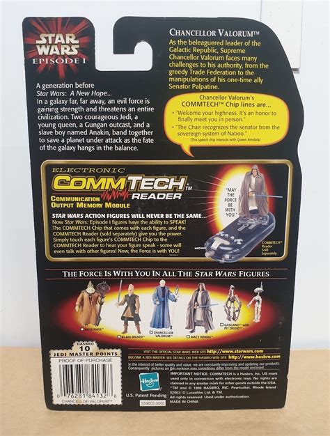 Star Wars Hasbro Episode 1 Chancellor Valorum With Ceremonial