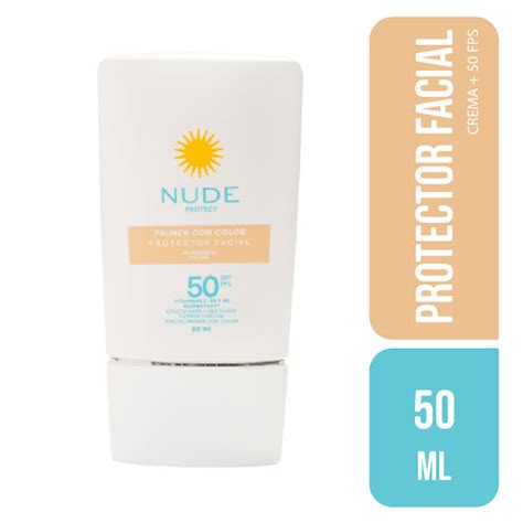 Protector Solar Nude Spf Crema Facial Con Color X Ml