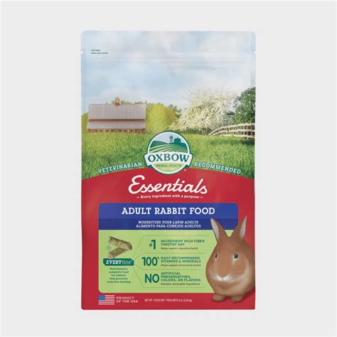 Oxbow Essentials Adult Rabbit Food Pet Plus
