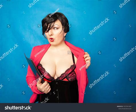 Sexy Secretary Lingerie Bright Pink Business Stock Photo 1527591497 Shutterstock