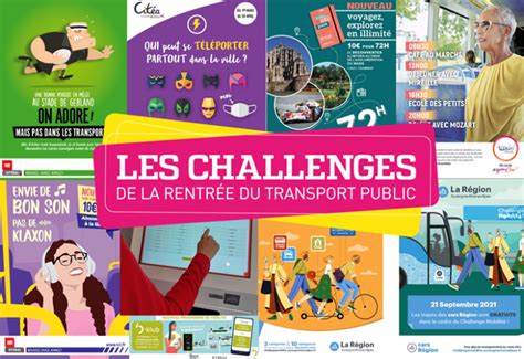 Les lauréats 2021 des Challenges de la Rentrée du transport public Gart