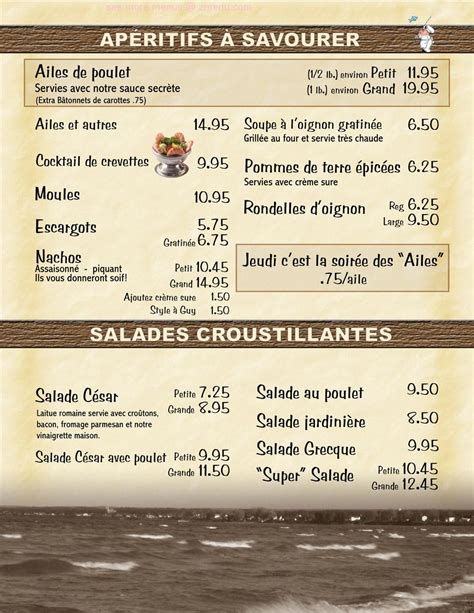 Menu At La Source Restaurant Charlo