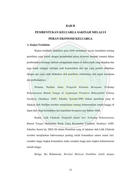 PDF BAB II PEMBENTUKAN KELUARGA SAKINAH MELALUI Etheses Uin Malang