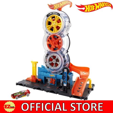 Mattel Hot Wheels City Super Twist Tire Shop HDP Lazada