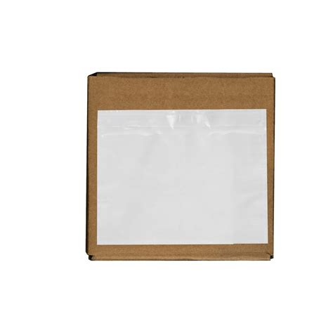 Clear Packing List Envelopes 7 X 55 White Backclear Front