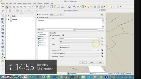 Qgis Tutorial 4 2 5 Line Labels Youtube