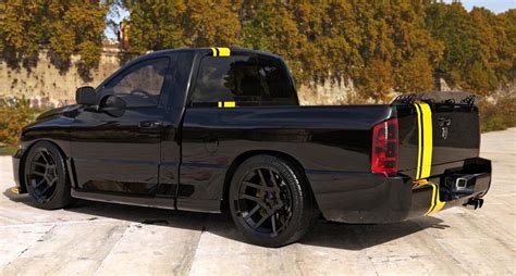 Wide And Low Dodge Ram Srt 10 Shows Viper Tribute Vision Ahead Of Diy
