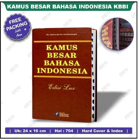 Jual Kamus Besar Bahasa Indonesia KBBI Kamus Bahasa Indonesia