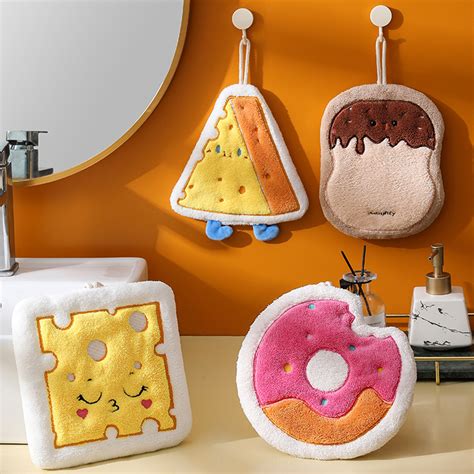 Bake Cute Styling Hand Wipes Coral Velvet Absorbent Square Kitchen Bathroom Multi Functional