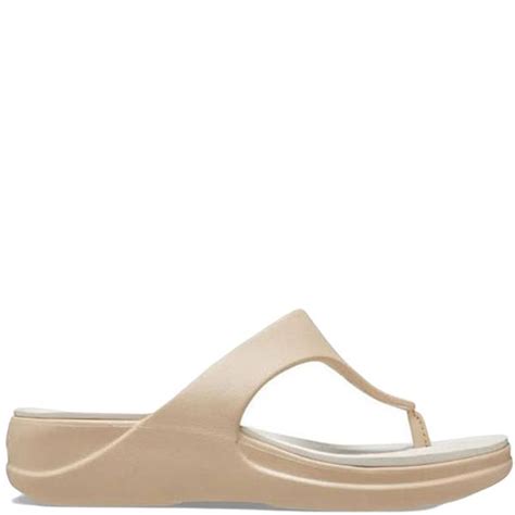 CROCS WOMENS WEDGE BOCA FLIP SANDAL NUDE Paul Byron Shoes Ireland