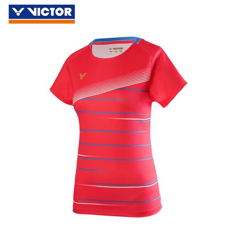 Women Badminton T Shirt Slim Fit Quick Drying Victor Badminton