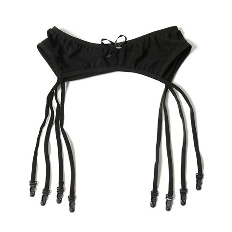 Women Sexy Lingerie Garters Bow Perspective Thigh Highs Stockings Garter Belt Lady Erotic