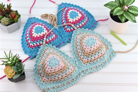 Easy Crochet Bralette And Bikini Top Patterns Zamiguz