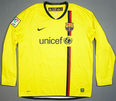 FC Barcelona 2008 09 XL Away Treble Jersey Football Shirt Etsy