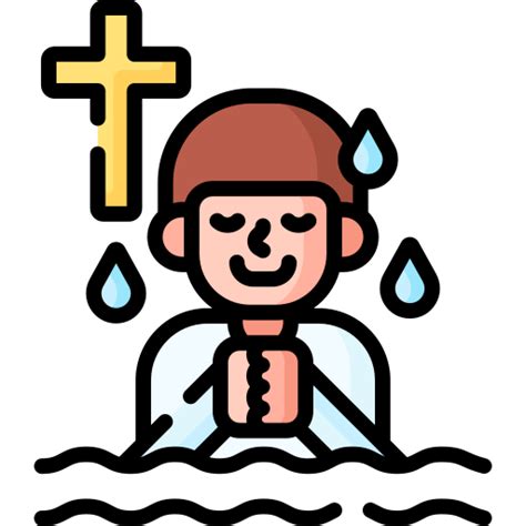 Baptism Special Lineal Color Icon