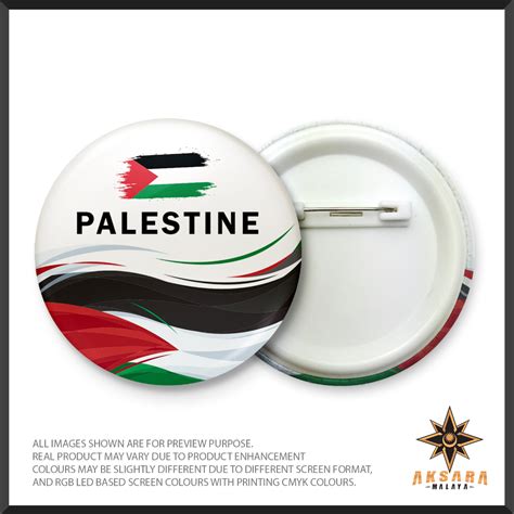 Button Badge Palestine 58mm Size Peace Palestine Shopee Malaysia