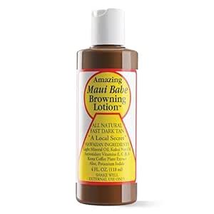 Amazon Maui Babe Browning Lotion Natural Hawaiian Tan Accelerator With Vitamins
