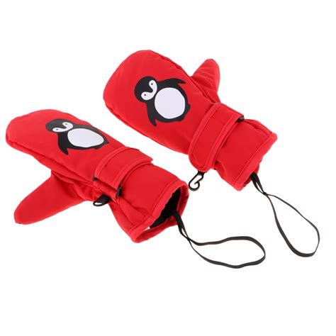 Водонепроницаемые Детские термальные лыжные варежки, перчатки для ...