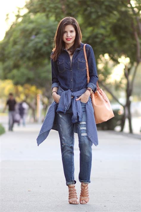 How To Wear A Denim Shirt In 20 Different Ways Style Motivation