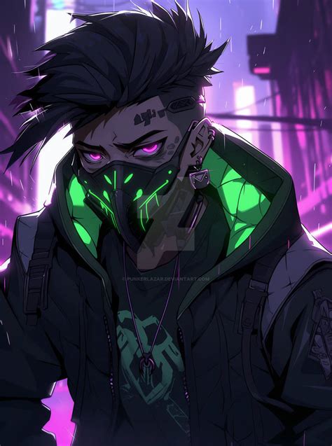 Anime Cyberpunk Boy 7 By Punkerlazar On Deviantart