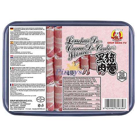 Sliced Iberian Pork Meat Rolls For Hot Pot G Grup Meng Fu Pinoys Eu