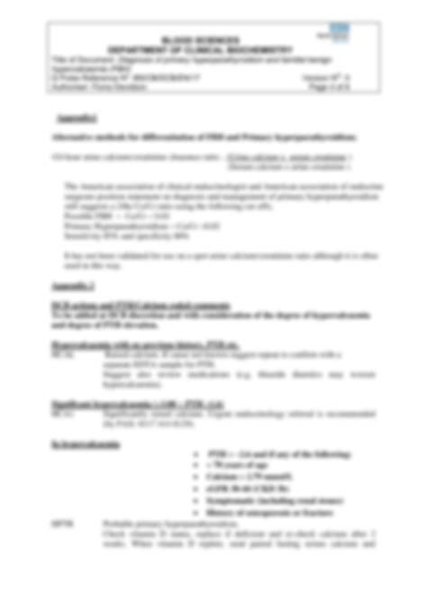 Solution Diagnosis Of Primary Hyperparathyroidism Studypool