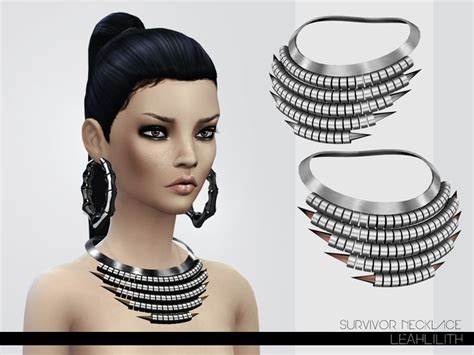 Leah Lilliths Leahlillith Survivor Necklace Survivor Necklace Sims 4