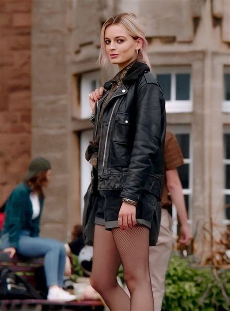 Maeve Wiley Fringe Sex Education Leather Jacket