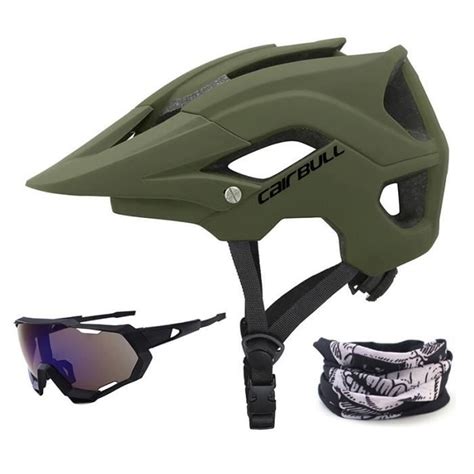 Casque de vélo tout terrain ultraléger BATFOX Olive Green 9312