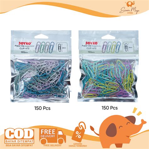 Jual Joyko Paper Clip Color 472 473 Penjepit Kertas Klip Warna