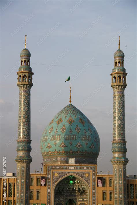 Imam Al-Mahdi Ibn Al-Hassan Mosque in Jamkaran, Qom, Iran Stock Photo | Adobe Stock