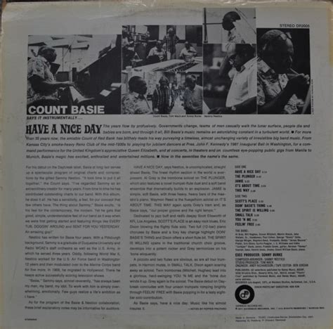 Count Basie Have A Nice Day LP Album Akerrecords Nl