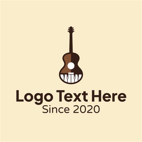 Guitar And Piano Music Logo Brandcrowd Logo Maker Brandcrowd