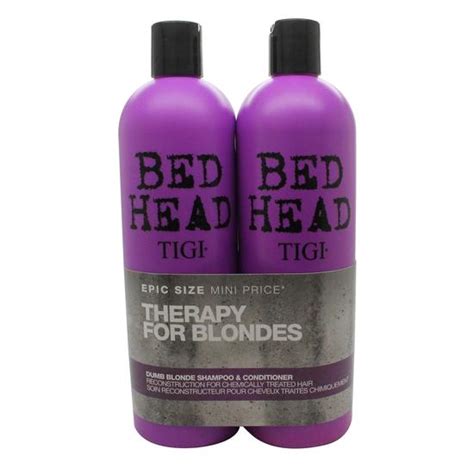 Tigi Duo Pack Bed Head Dumb Blonde Ml Shampoo Ml Conditioner